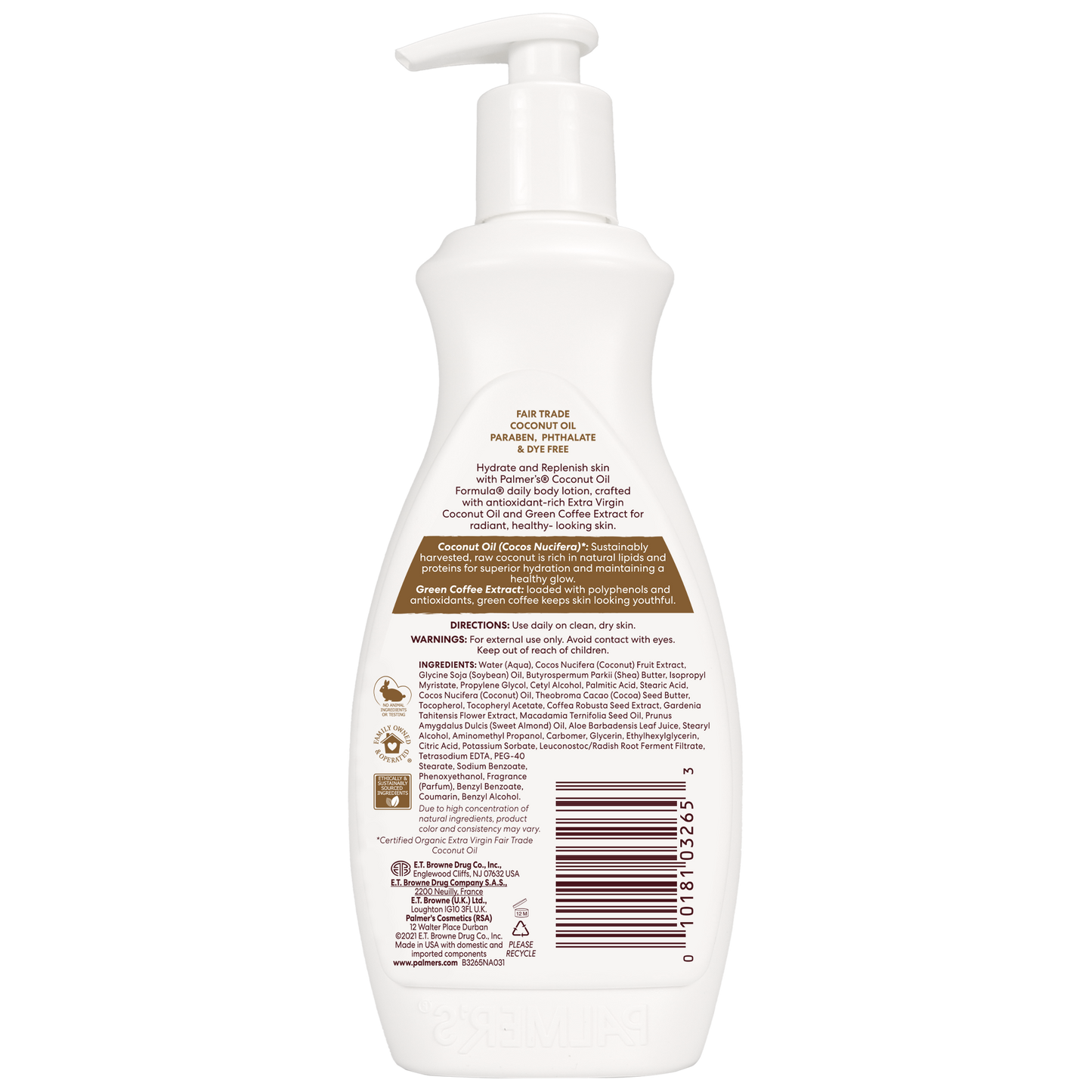 Kokosriekstu eļļas losjons,400ml - Palmers Latvia